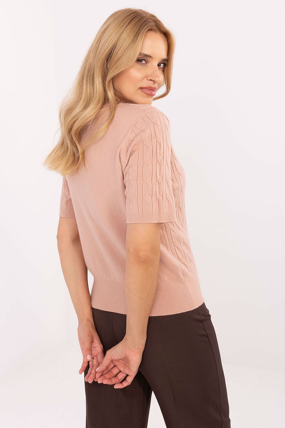 Short sleeve sweater model 216870 Factory Price