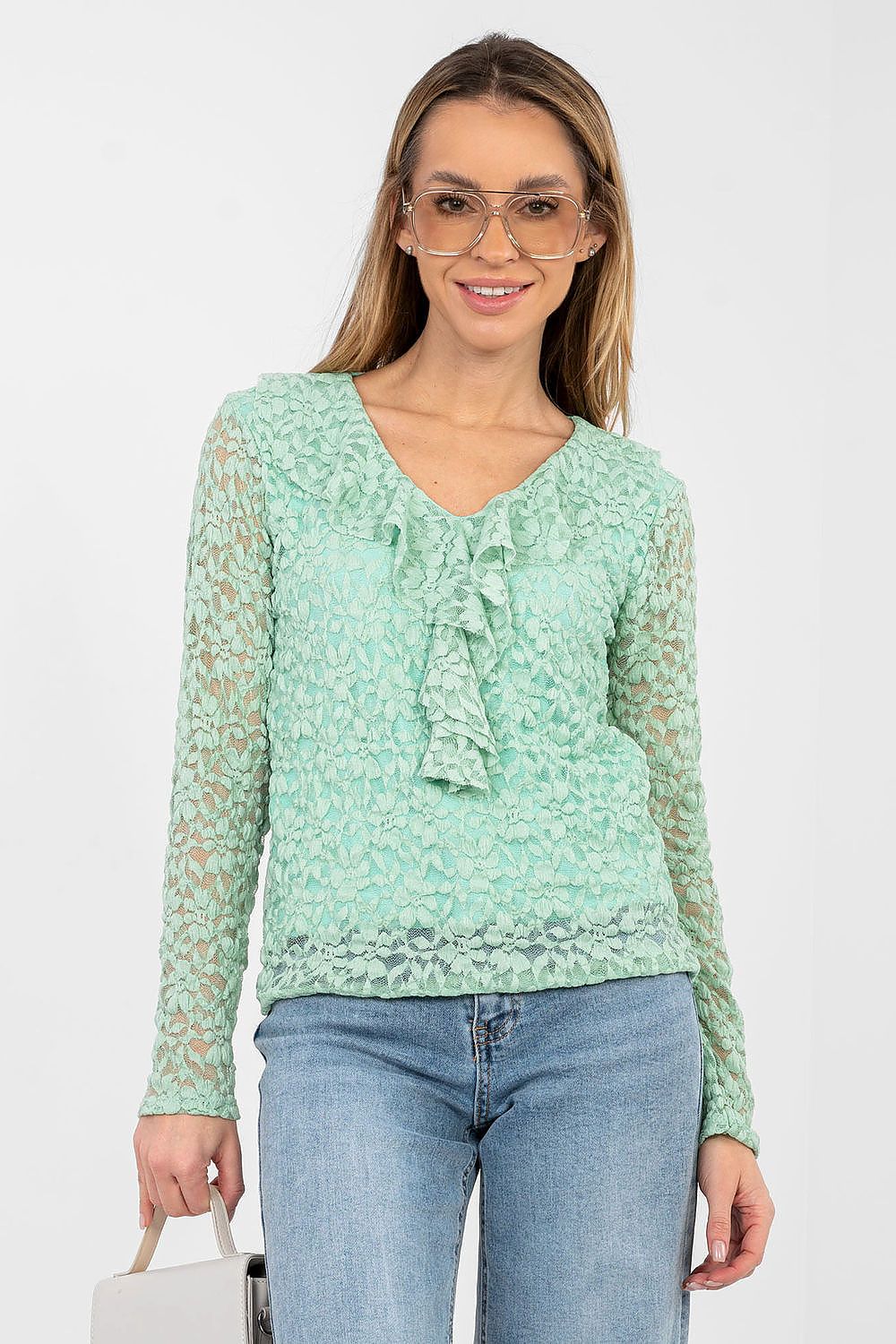 Lace blouse model 223839 Rue Paris
