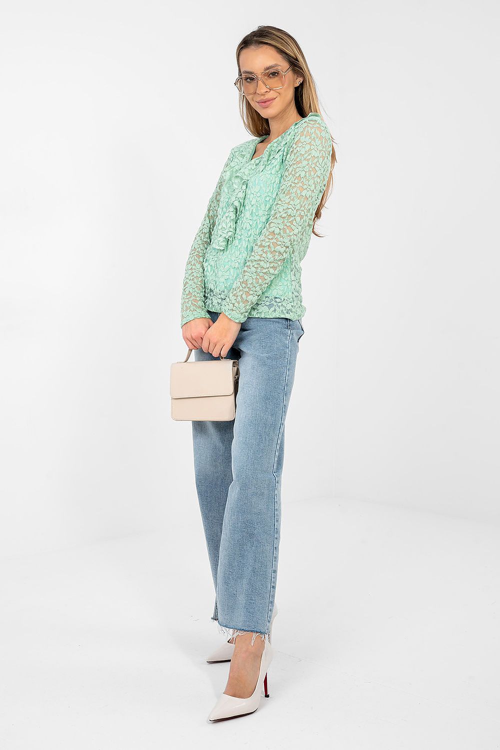 Lace blouse model 223839 Rue Paris