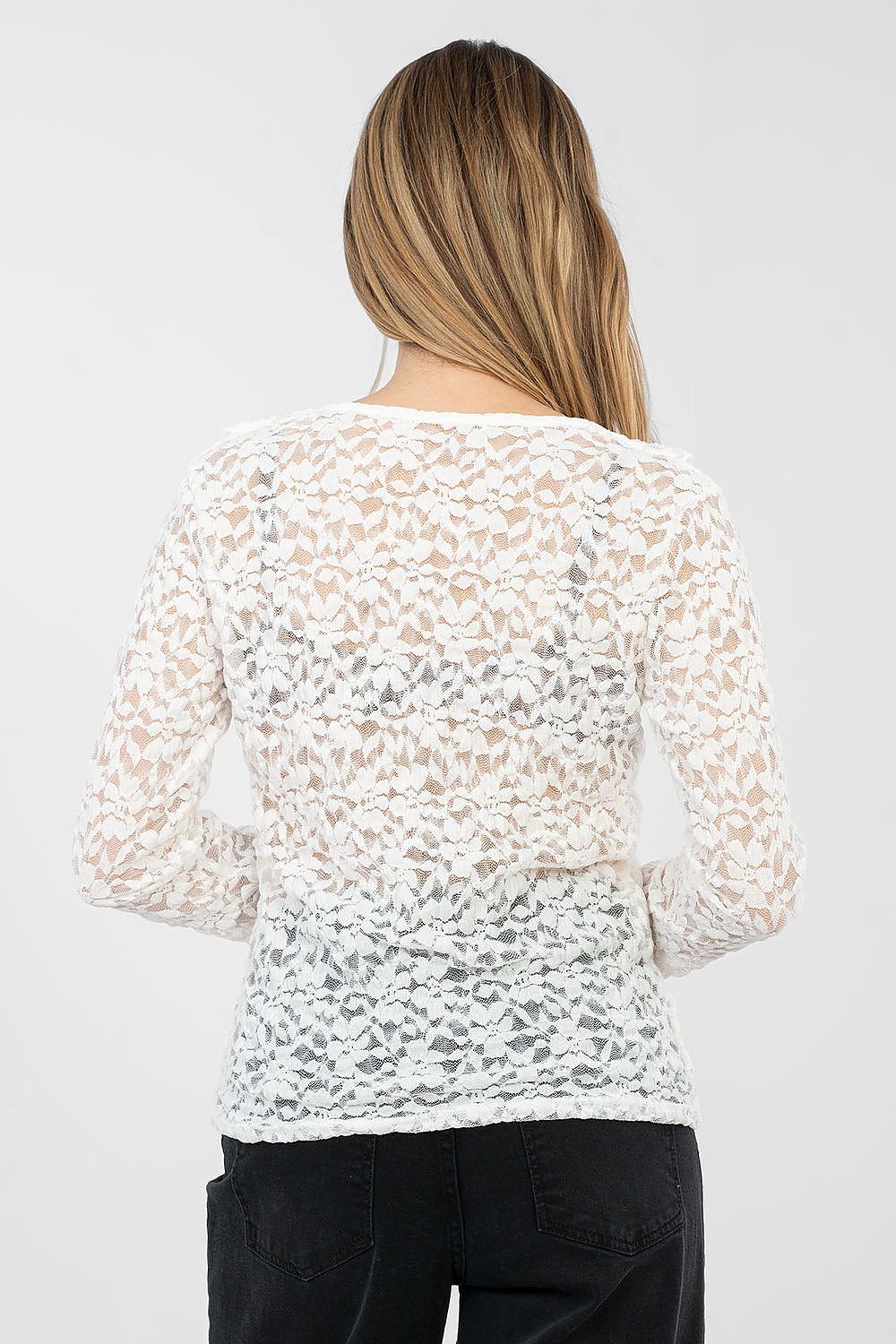 Lace blouse model 223842 Rue Paris