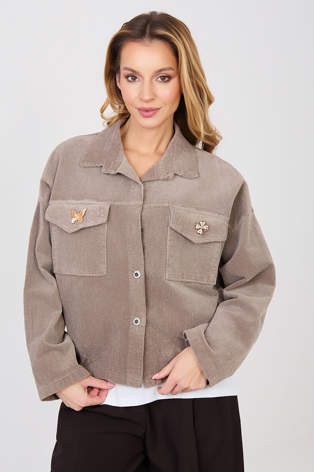 Corduroy jacket model 224980 Rue Paris