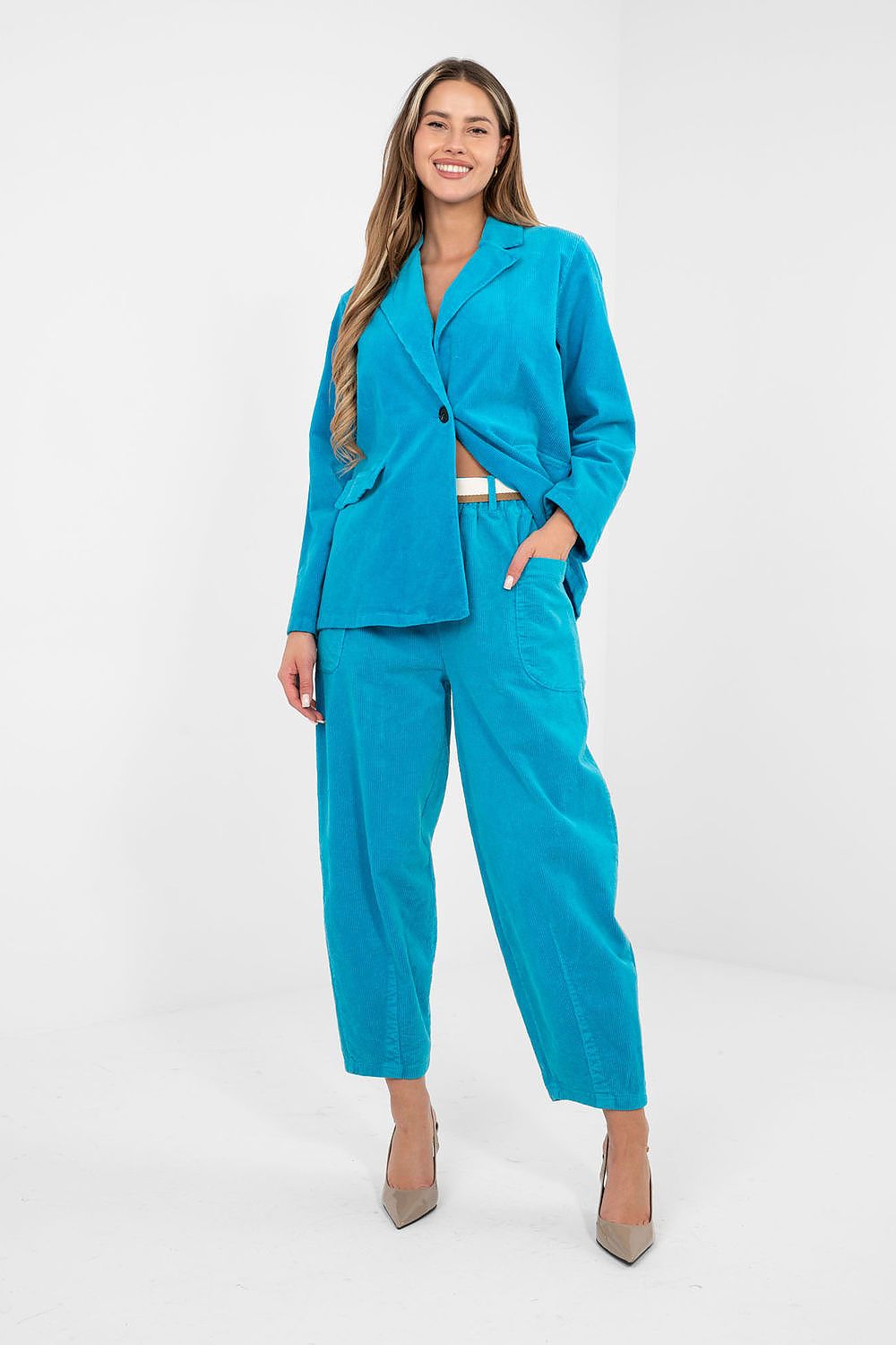corduroy trousers model 225093 Rue Paris