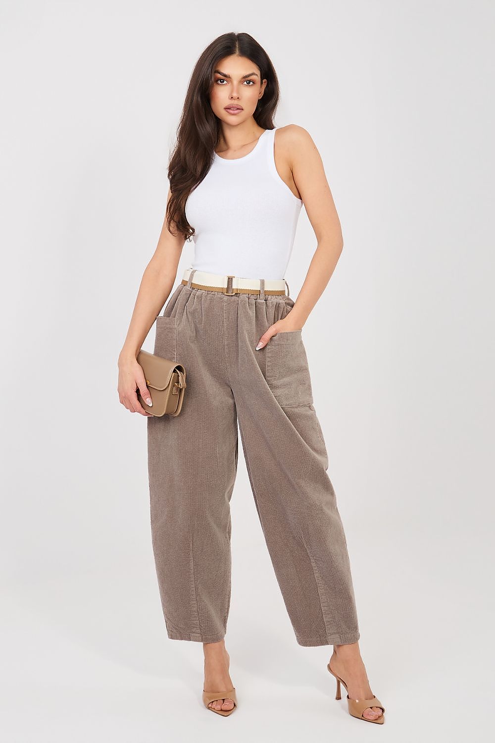corduroy trousers model 225097 Rue Paris