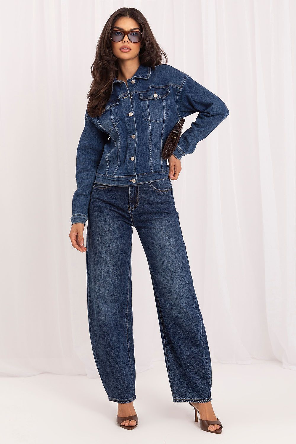 Denim jacket model 231366 Italy Moda