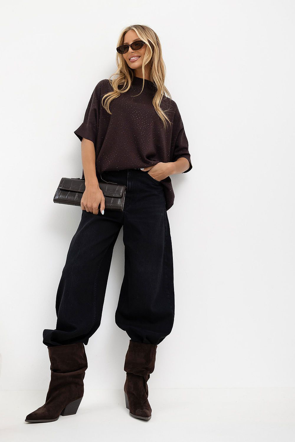 Short sleeve sweater model 231504 Italy Moda