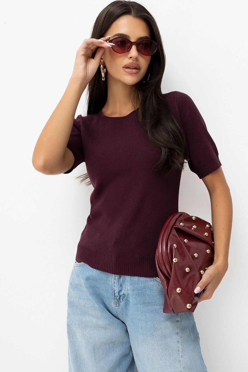 Short sleeve sweater model 232582 Factory Price