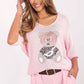  Short sleeve sweater model 206704 Italy Moda 