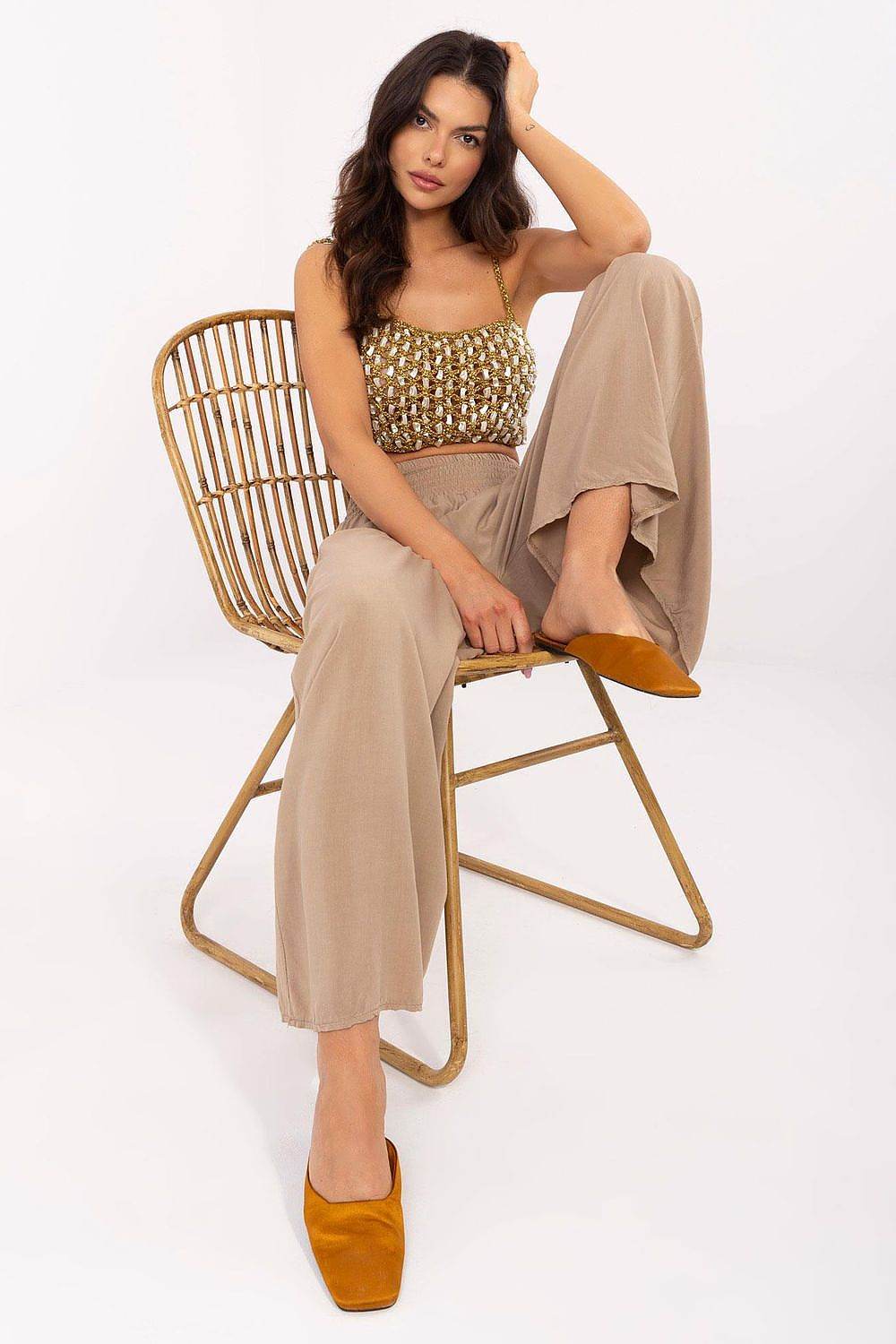 Women trousers Och Bella - CELIA MODA