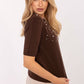  Short sleeve sweater model 216754 Factory Price 