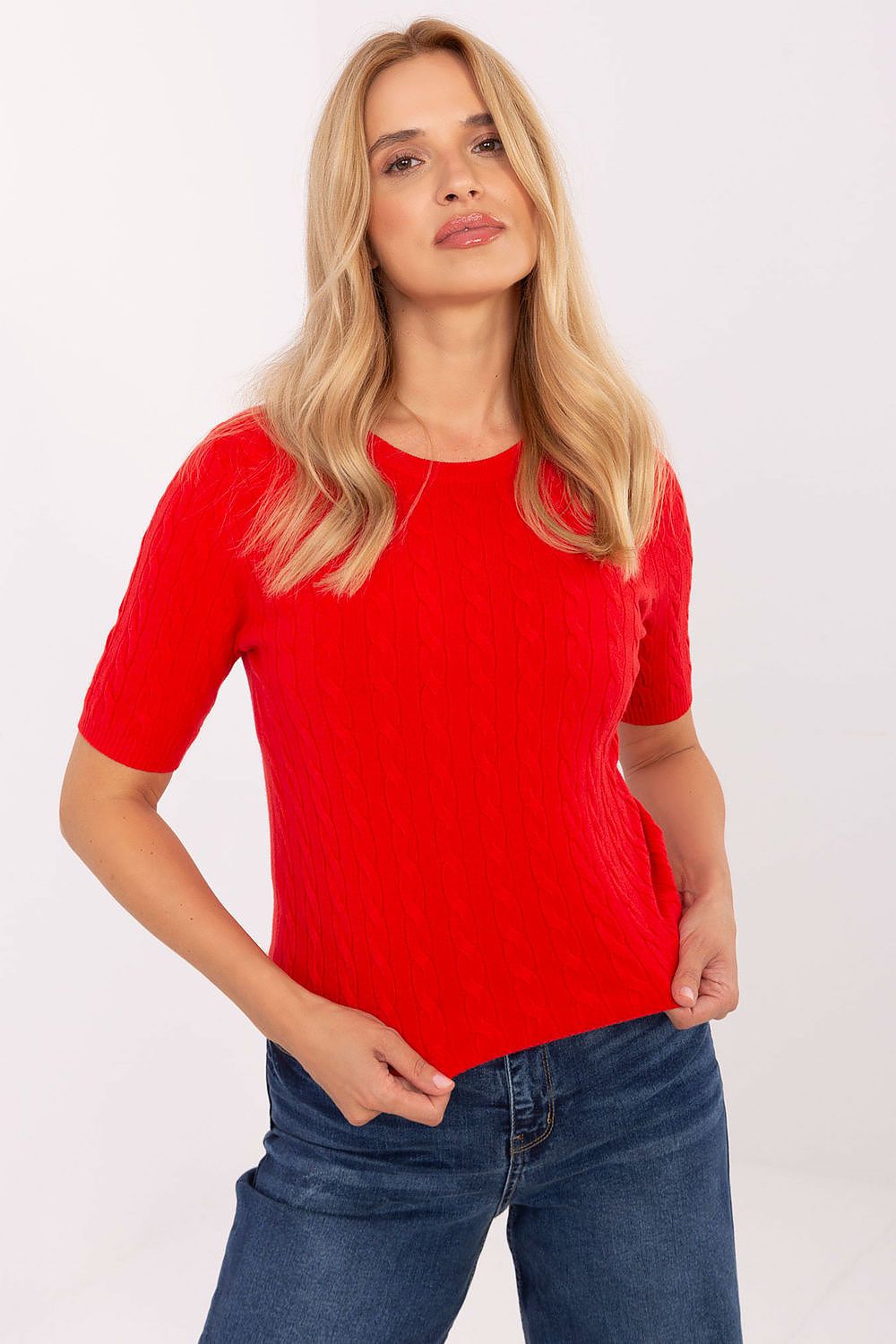 Short sleeve sweater model 216758 Factory Price 