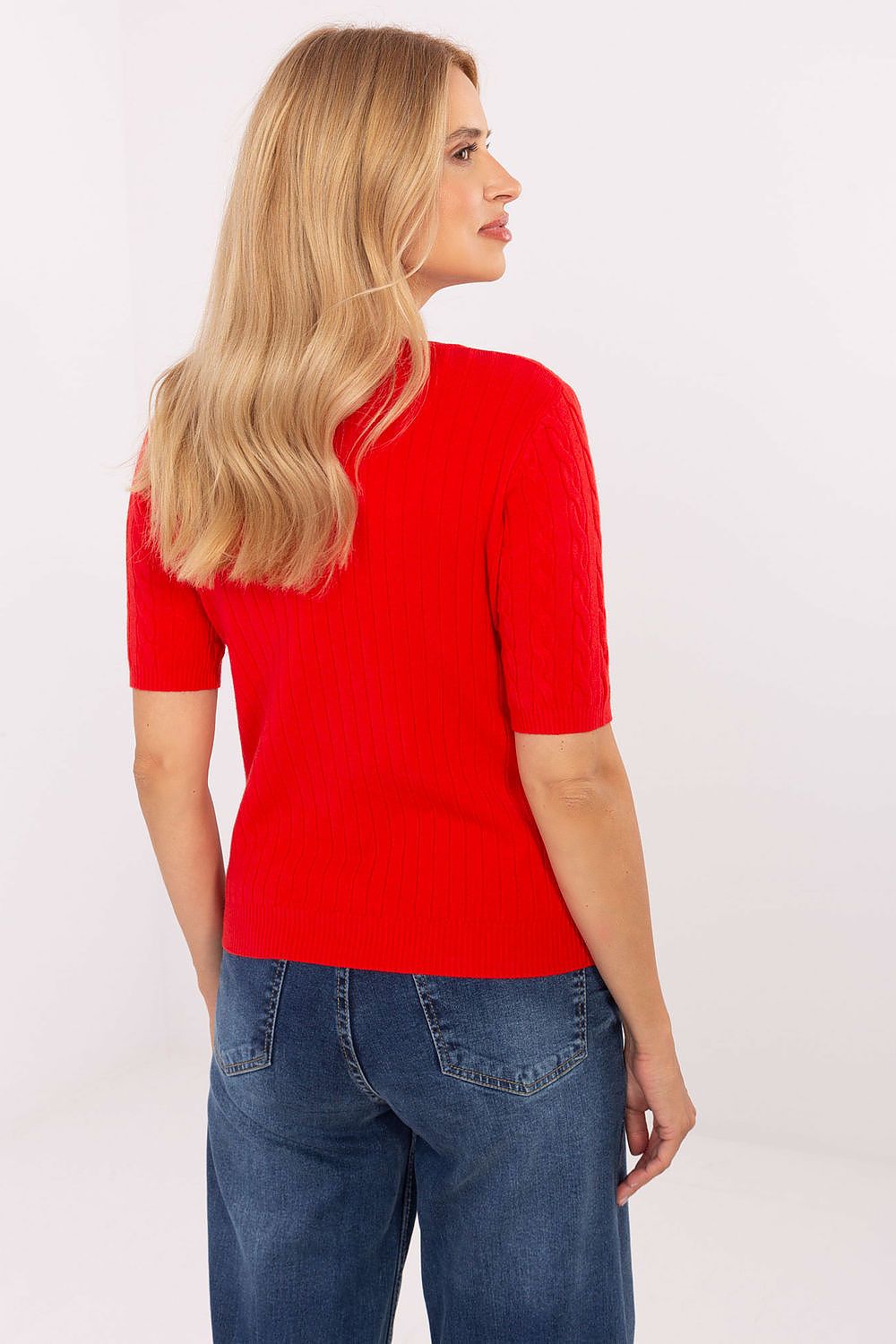  Short sleeve sweater model 216758 Factory Price 