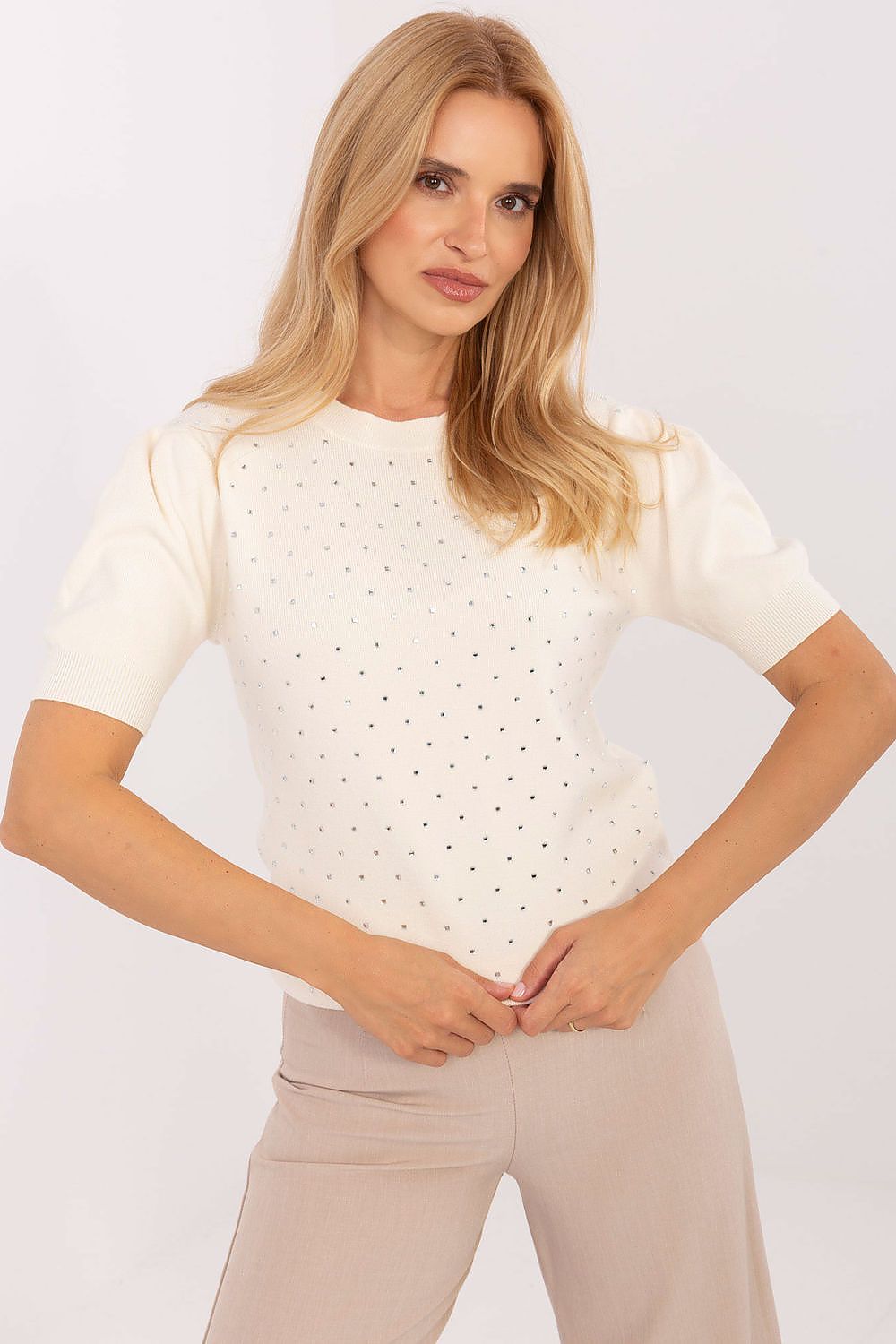 Short sleeve sweater model 216777 Factory Price 