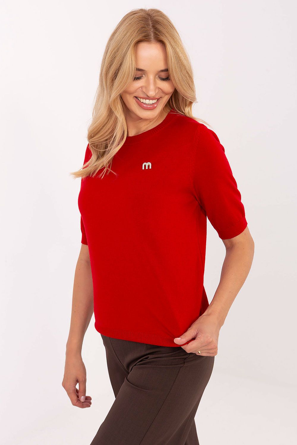  Short sleeve sweater model 216858 Factory Price 