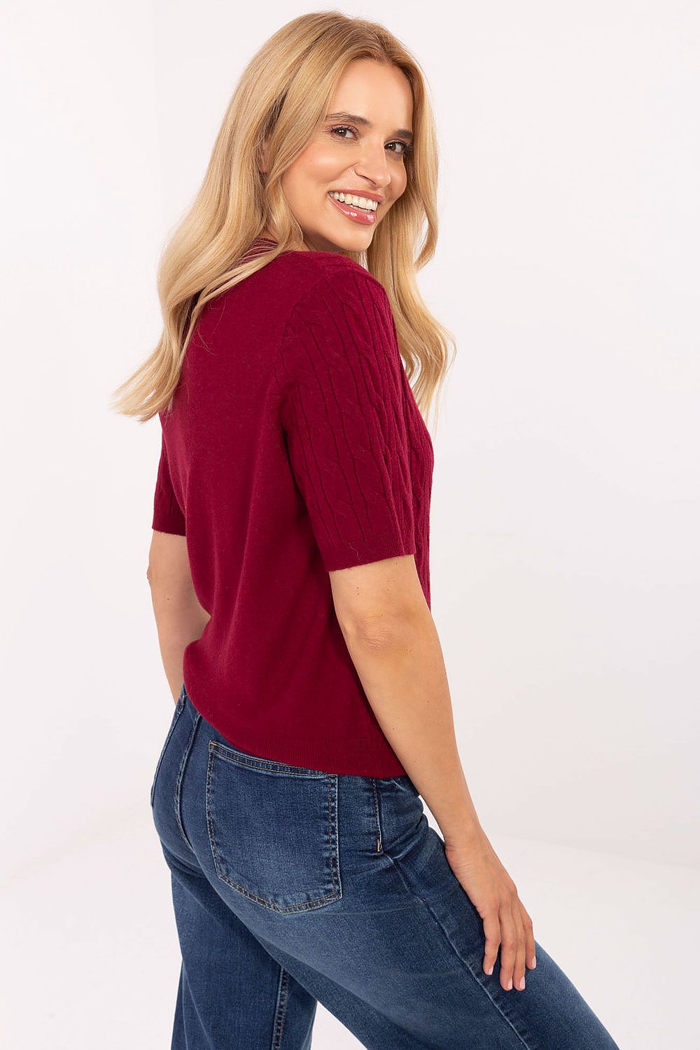  Short sleeve sweater model 216866 Factory Price 