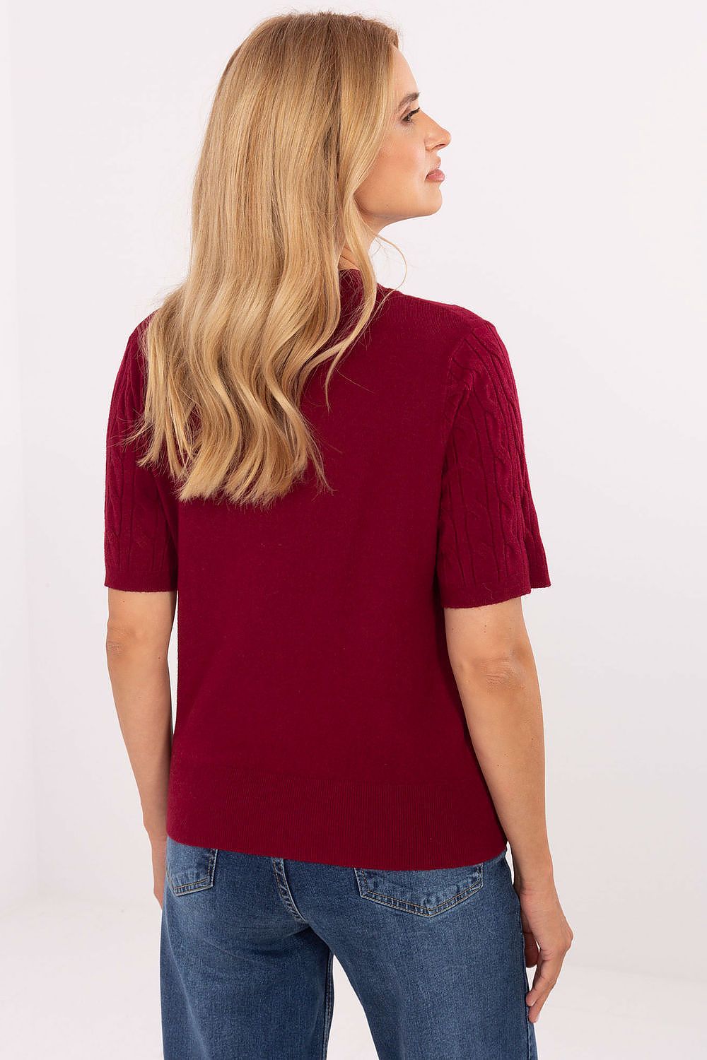  Short sleeve sweater model 216866 Factory Price 