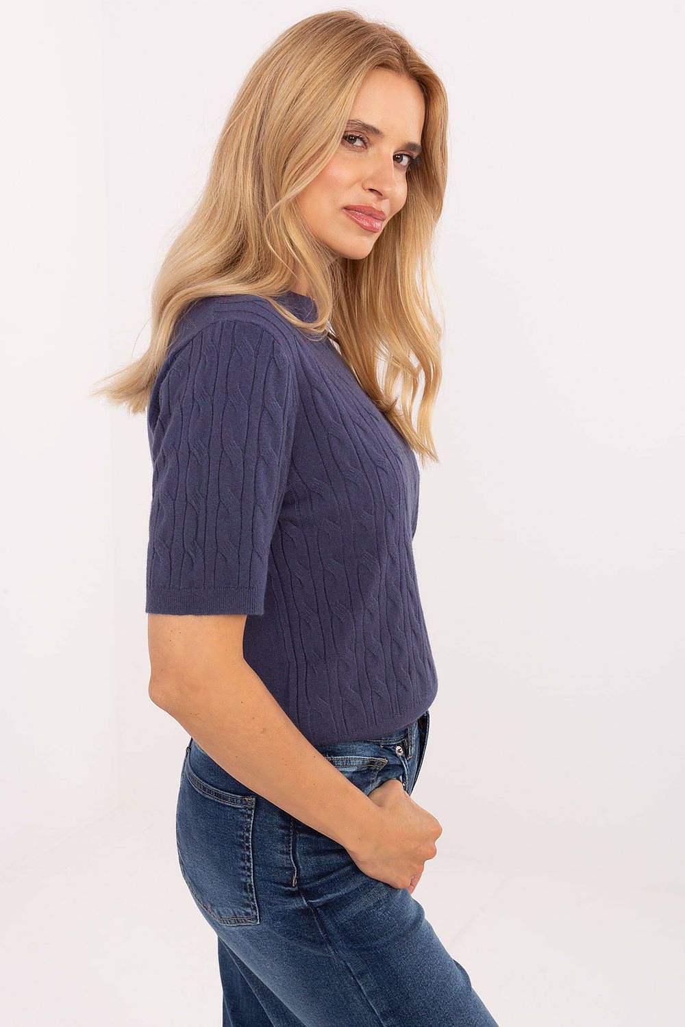  Short sleeve sweater model 216867 Factory Price 