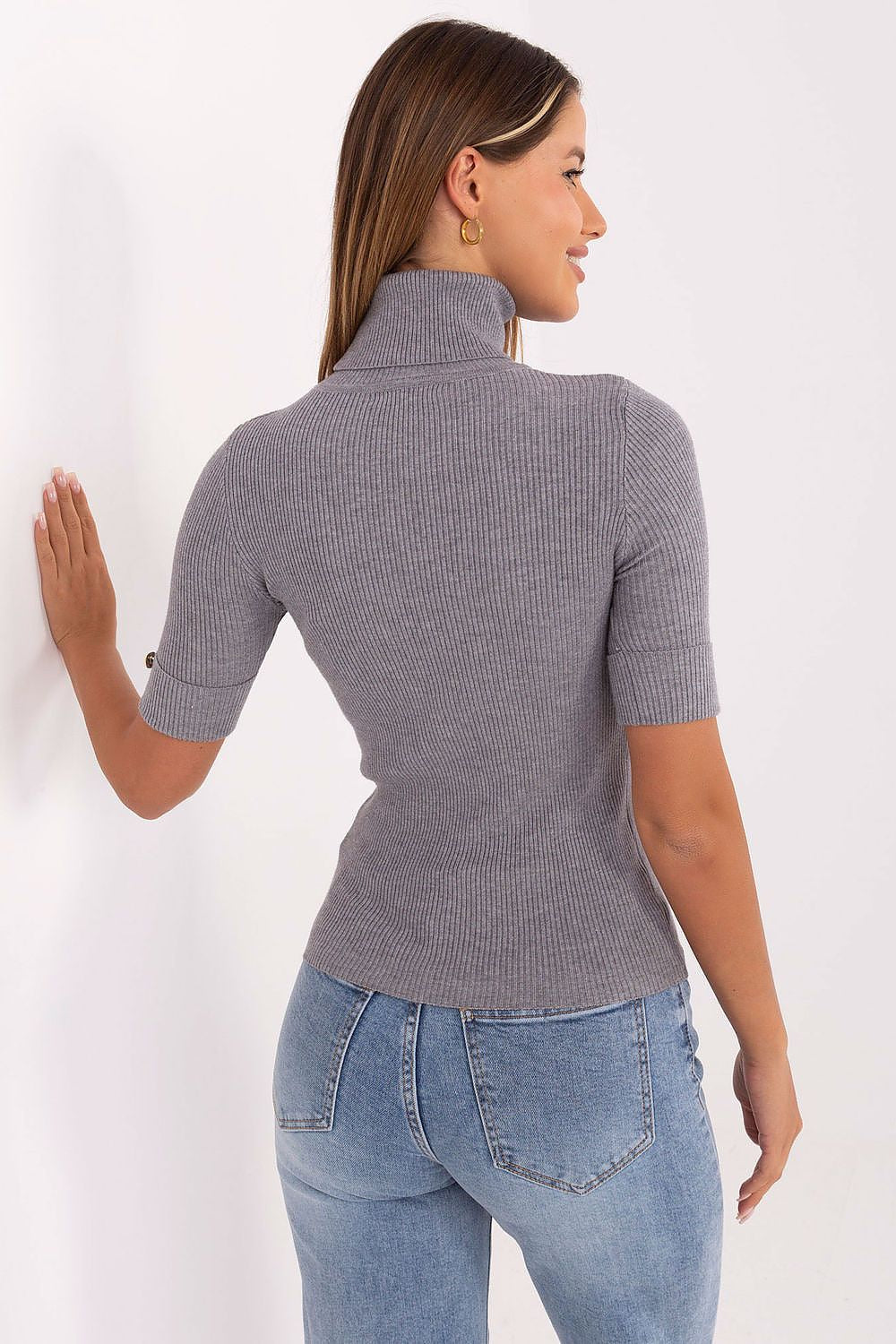  Short sleeve sweater model 217316 Factory Price 