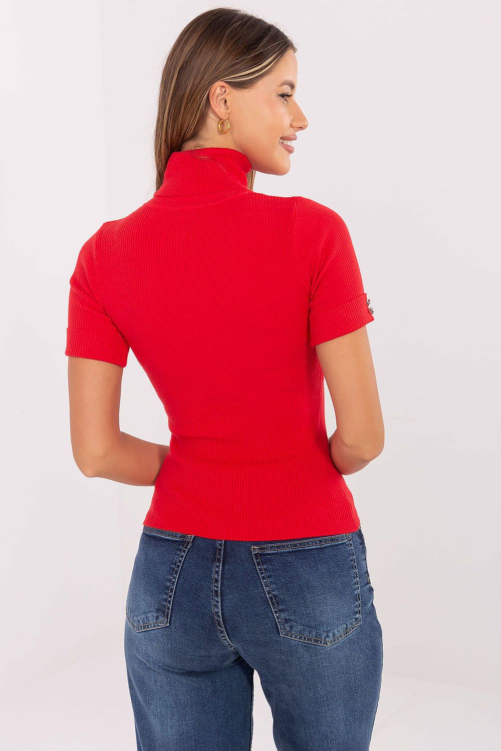  Short sleeve sweater model 217324 Factory Price 