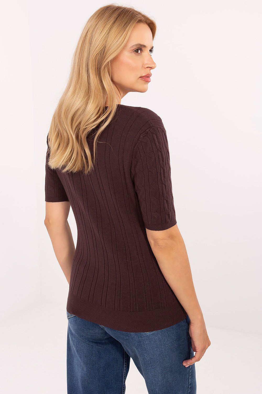  Short sleeve sweater model 217328 Factory Price 
