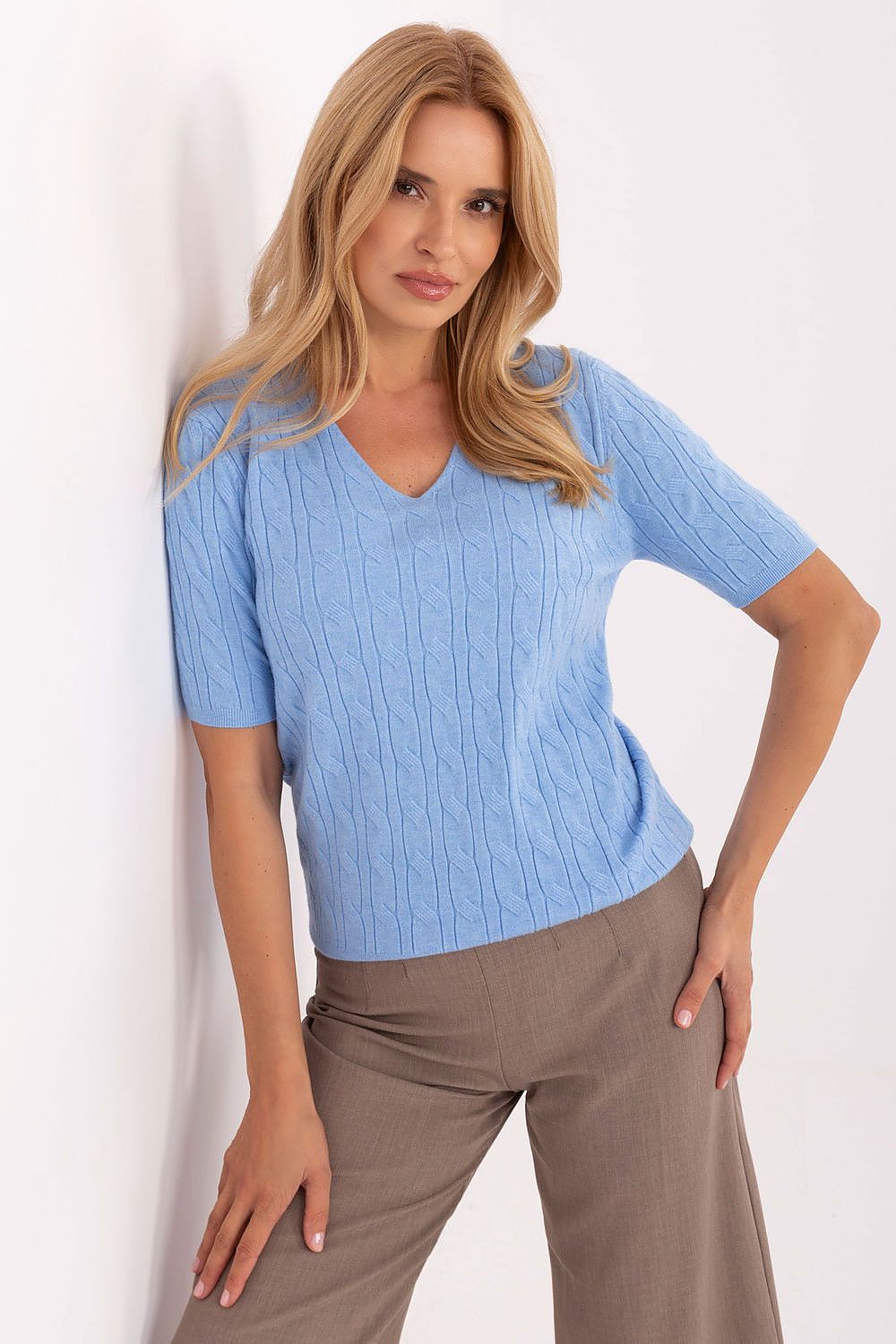  Short sleeve sweater model 217333 Factory Price 