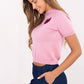  Short sleeve sweater model 219974 Factory Price 