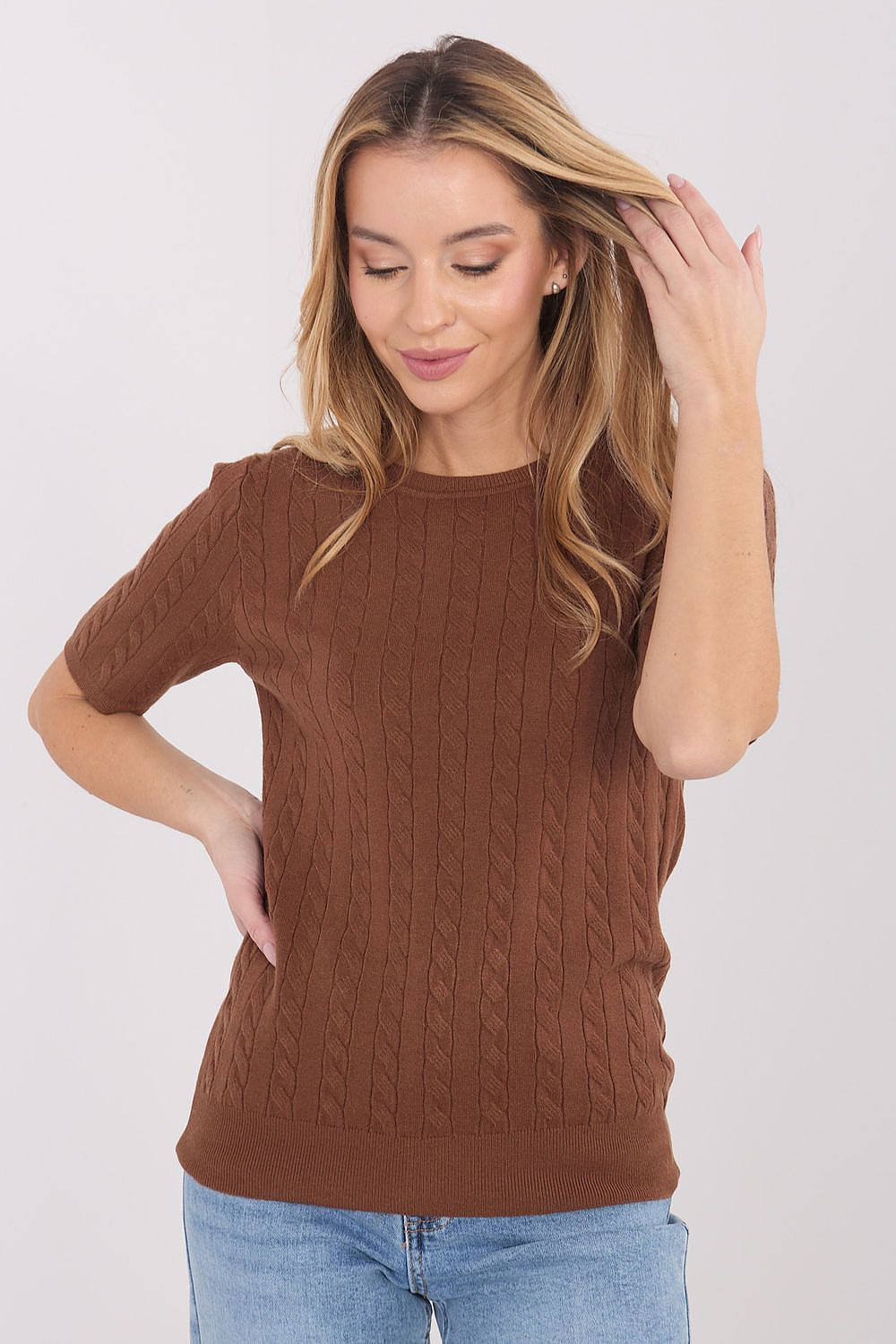  Short sleeve sweater model 222831 Factory Price 